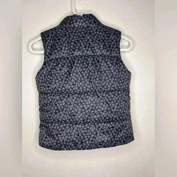 Children’s Navy Blue and White  Puffer Vest with Ruffle Size 4yrs. - Picture 4 of 4